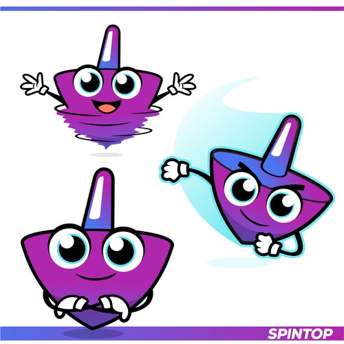 Spintop blockchain gaming platform MASCOT design Design by jasterxinan