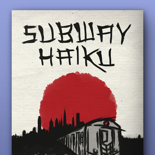 Create authentic Japanese brush-style book cover art for a cool HAIKU book Design by gcano