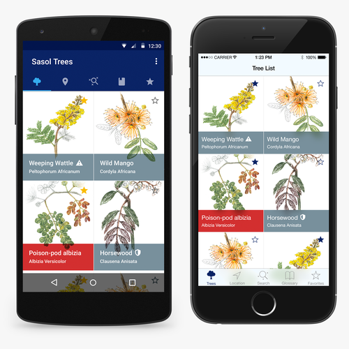 Tree App Design Design by Rafael Marcon
