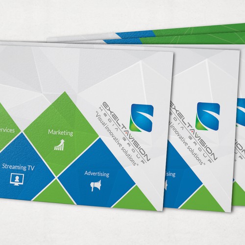 Business Card to represent THREE Service Divisions Design by Twin Ashek Masum