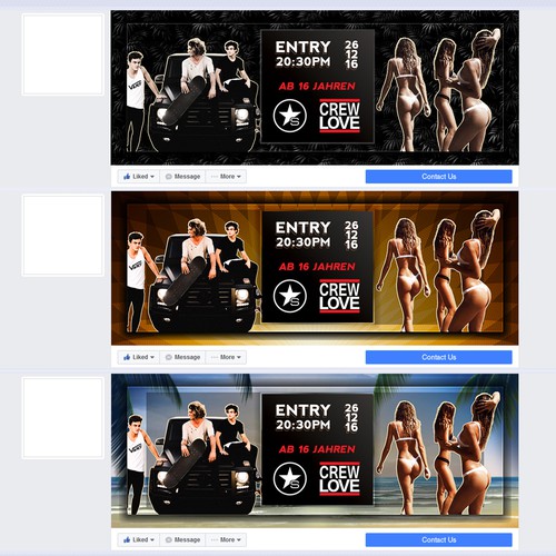 Proposition sur un concours de Couverture Facebook, réalisée par graydolphins