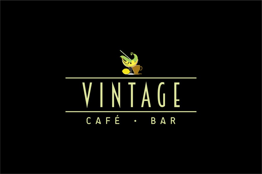 Vintage Café Bar logo design Concours Création de logo