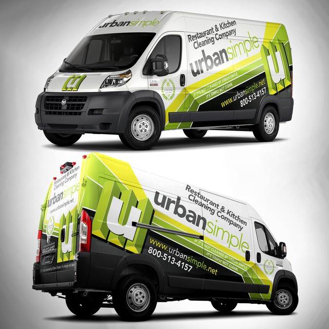 Awesome Cargo Van Wrap for URBAN SIMPLE. Car, truck or van wrap contest