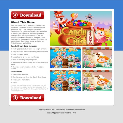 landing page for InstaGaming.org Design by WOWmaker