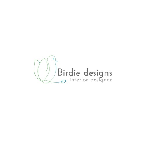 simple design logo to attract sophisticated clients for interior design and architecture Design by BerNadettke