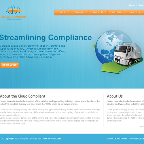 Help Cloud Compliant Distribution Systems, Inc. with a new website design Design von noname212121