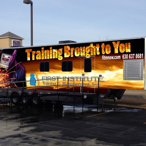 Design Custom Mobile Welding Lab needs custom graphic wrap di mile.ilic933