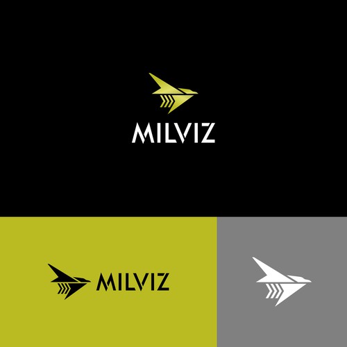 MILVIZ Logo - Producer of Military Flight Simulation Design by Yantoagri