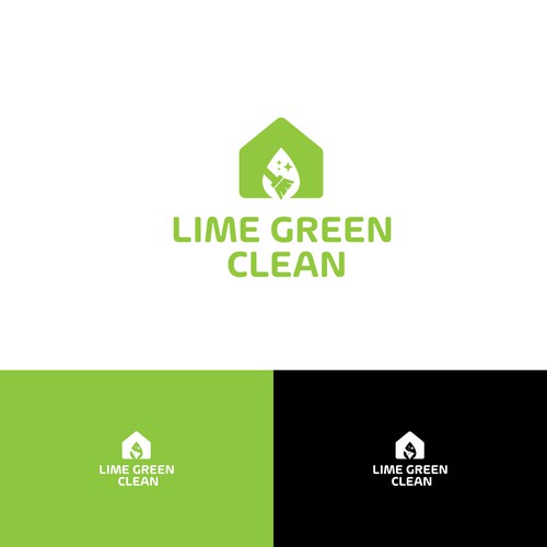 Lime Green Clean Logo and Branding Diseño de creativziner