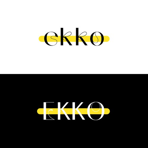 SIMPLE LOGO - ekko Letters then dm after Design by artoffaizan