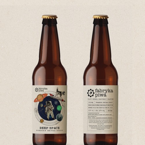 Beer labels for Fabryka Piwa Design by Martis Lupus