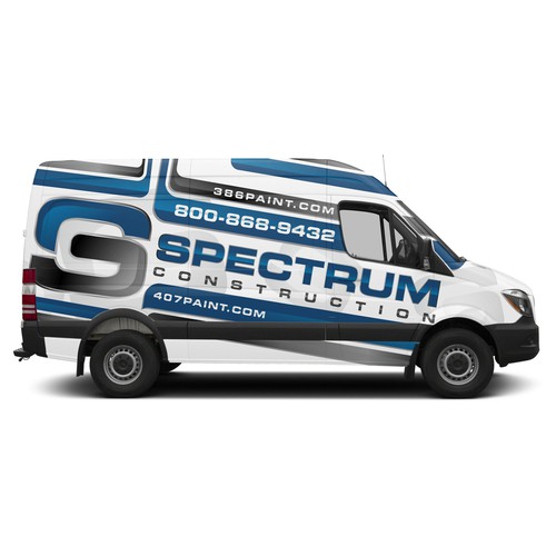 Memorable van wrap for Spectrum Construction | Car, truck or van wrap