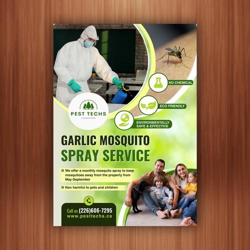 Eco friendly mosquito pest control Design by The 3colors