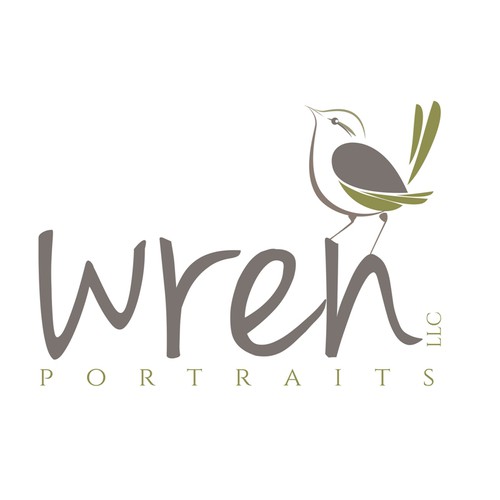 Create a fun logo for Wren Portraits, a family oriented portrait photographer-ontwerp door DiannaD.