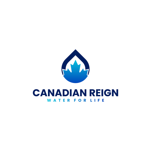 Logo design for a Canadian Canned Water Diseño de Direwolf Design