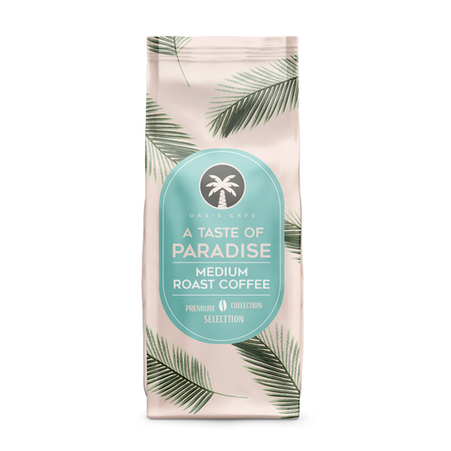 OASIS CAFE COFFEE BEAN PACKAGING DESIGN Design by VoiceDesign