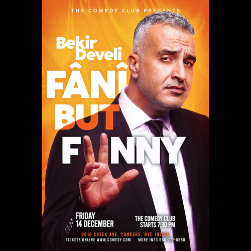 Poster design for Stand up Show Design by Asra.