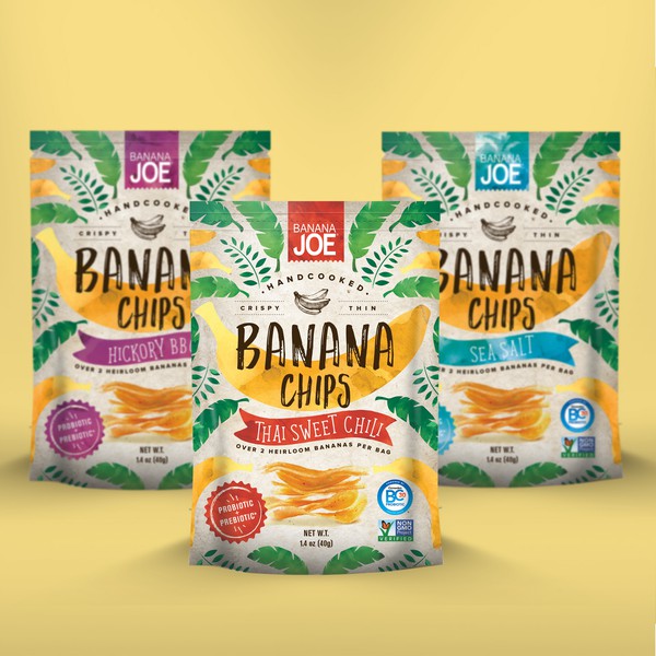 Design criado por Mj.vass com o nome "Packaging for banana chips"