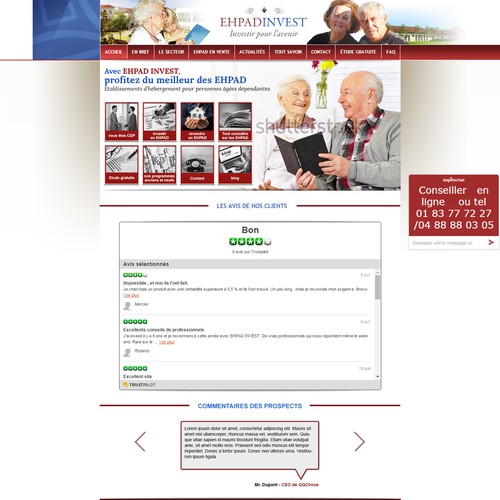Landing page design contest entry by yusf
