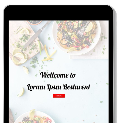 DIGITAL MENU FOR RESTAURANTS (IPAD FORMAT FOR RESTAURANT PATRONS) Design by LSG Design