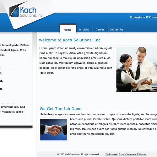 $500.00 Website template (Design only) Design by Norman1337