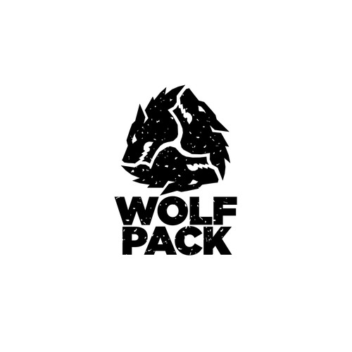 Wolf Pack logo design Design by hattori