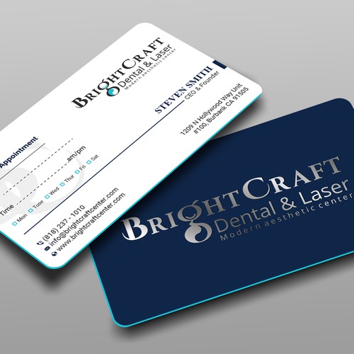 Modern Dental and Medical SPA business card Design réalisé par prosenjit_P