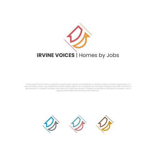 Irvine Voices - Homes for Jobs Logo Réalisé par The_Phoenix