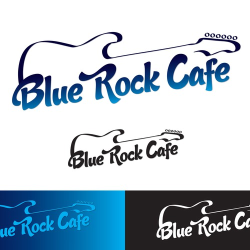 logo for Blue Rock Cafe Design by SweetBerry
