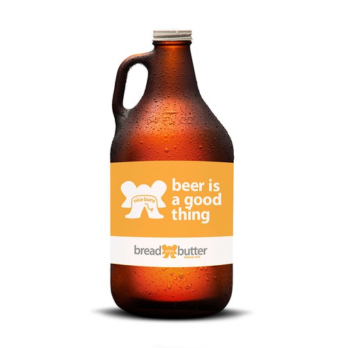 Beer Growler with our Elephant Butt logo Design by TWILSON CREATIVE