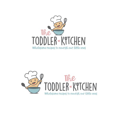 Fun logo for a food blog company focused on toddler and family nutrition and recipes.-ontwerp door meryofttheangels77