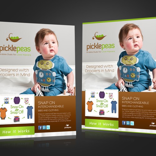 Pickle Peas Needs a Design for In-Store Easel Display! Design por mikkool