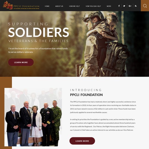 PPCLI Foundation website Diseño de ♾️e2infinity♾️