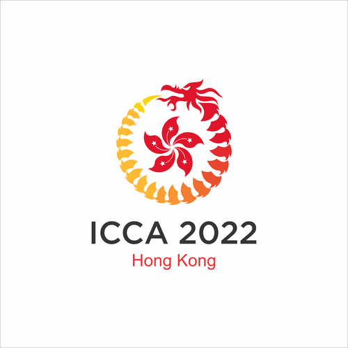 Create a vibrant logo to showcase Hong Kong (ICCA Congress Hong Kong