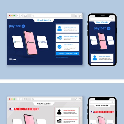 Landing page design contest entry by D'Sign™