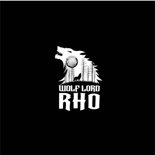 Design di Iconic Wolf Lord Rho Logo Design Needed di HourGla55