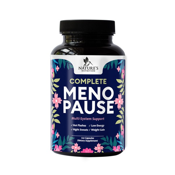 Menopause Supplement Label Design