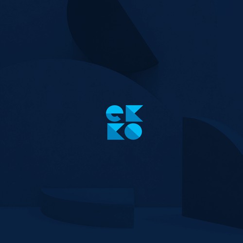 SIMPLE LOGO - ekko Letters then dm after Design by des13n ©