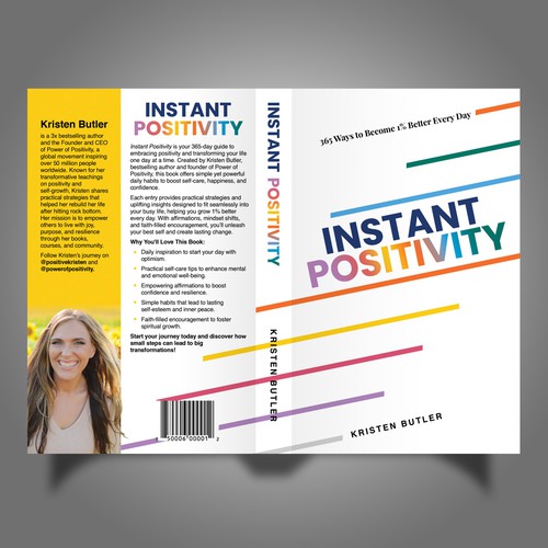 Design Powerful Book Cover for HUGE BRAND, Power of Positivity Design by Mr.TK