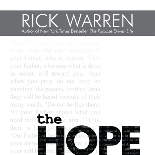 Design Rick Warren's New Book Cover Diseño de sdg8
