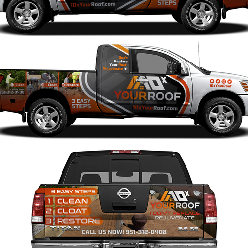 10xYourRoof - truck wrap Design by ATJEH™