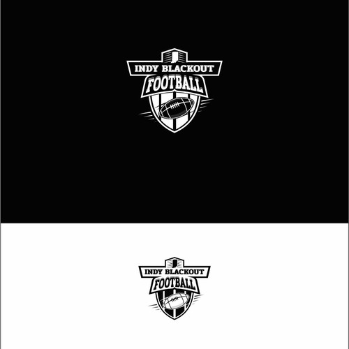 Youth Football Team Logo (Black) Design by Ali Altahhan