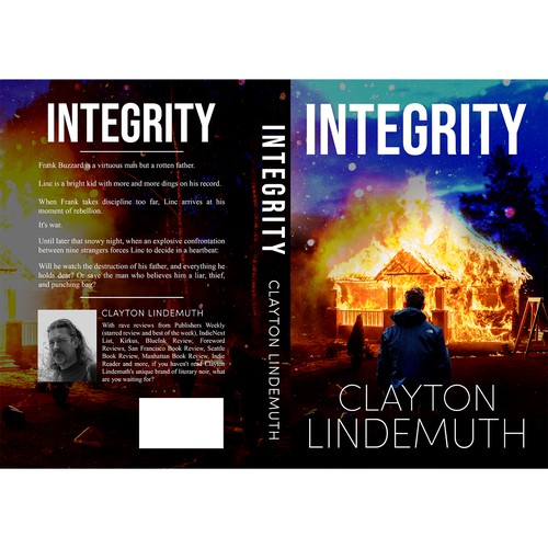 Book Cover: "INTEGRITY" : Troubled young man fights to reclaim his honor Design réalisé par Shark Azer