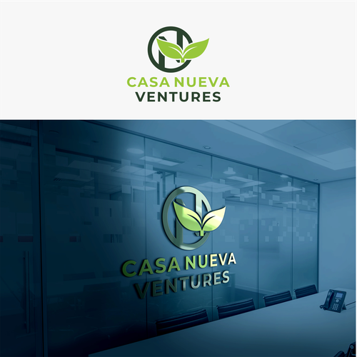 Real estate investing logo symbolizing growth Design by Agunk.desain