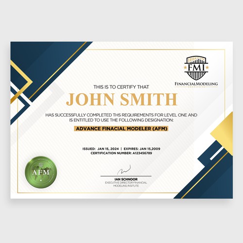 Looking for Custom Professional Certificate Design Design by COMGUYZ