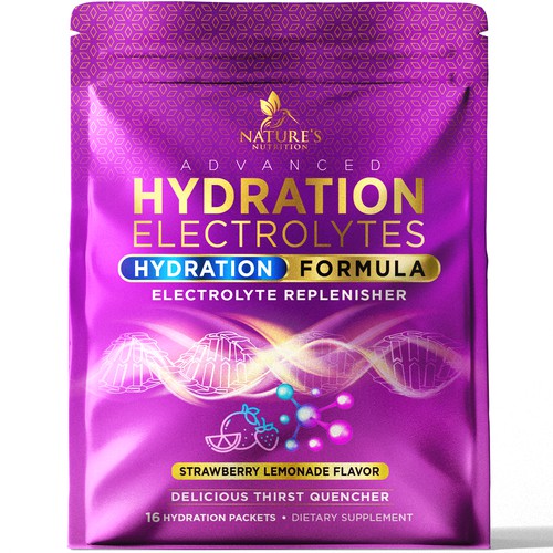 Refreshing Hydration Electrolytes Design Needed for Nature's Nutrition Design by agooshe