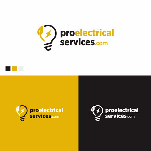 we need a powerful logo to attract customers whit electrical projects or needs Design by Vonsign Studio