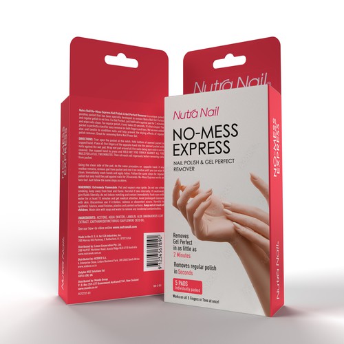 Nutra Nail Gel Remover Design by sougatacreative