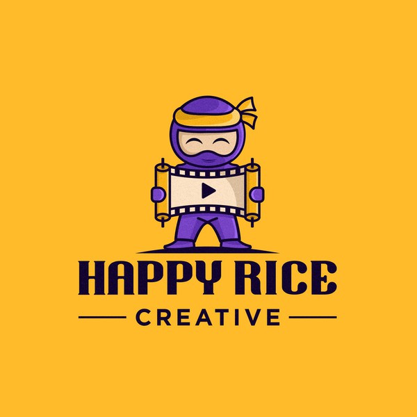 Design by MIKHAIL⭐️ titled "Happy Rice Creative"
