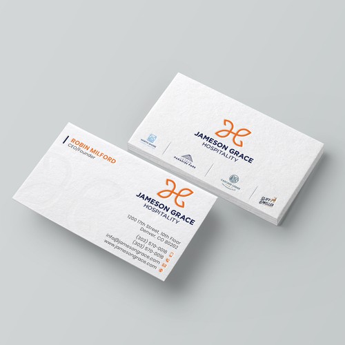 Create a modern and clean business card for a parent company with 4 subsidiaries Design by kaylee CK